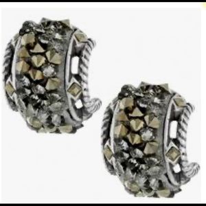 Crystal Rocks earrings in silver